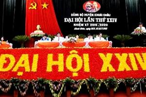 Đại hội Đảng bộ huyện Khoái Châu lần thứ XXIV